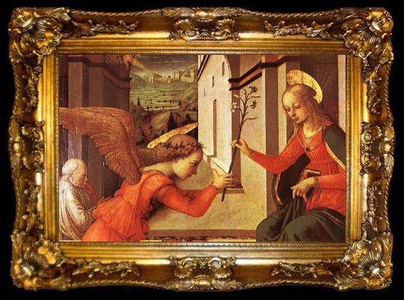 framed  LIPPI, Filippino The Annunciation, ta009-2